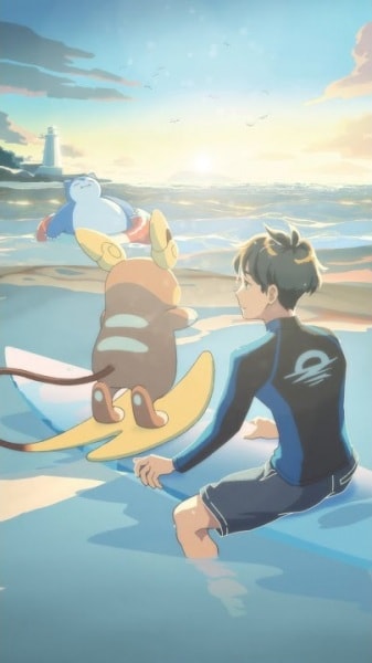 Pokemon to Ohayou Pokemon to Oyasumi Anime Poster