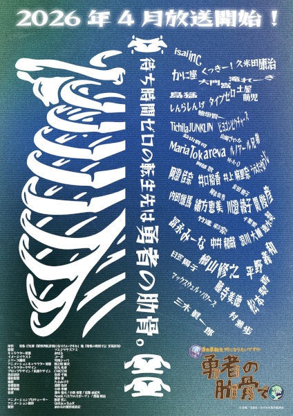 Megami “Isekai Tensei Nani ni Naritai desu ka” Ore “Yuusha no Rokkotsu de” Anime Poster